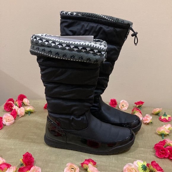 NWT Totes Waterproof Black Boots "Caroline 2" 10M - Picture 1 of 16